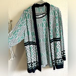 Susan Graver 2x tank and cardigan set